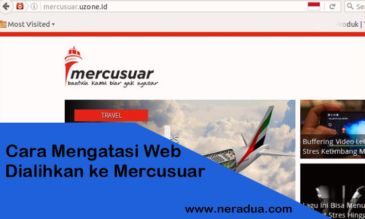 web dialihkan ke mercusuar