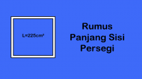 Rumus Mencari Panjang Sisi Persegi