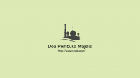 Doa Pembuka Majelis