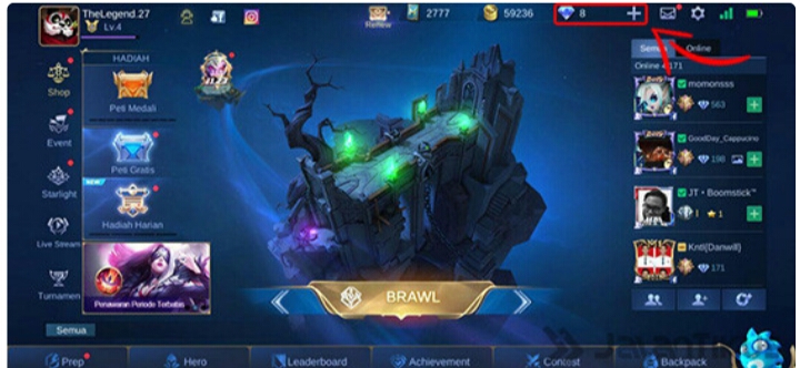 cara top up Diamond Mobile Legends