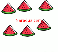 Temukan semangka yang berbeda ?