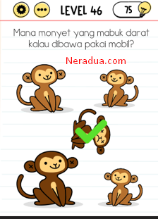 Mana Monyet Yang Mabuk Darat Kalau Dibawa Pakai Bobil? Brain Test Level 46