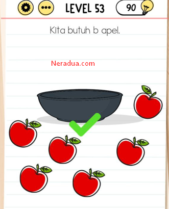 Kita Butuh 9 Apel Brain Test Level 53