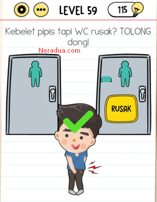 Kebelet Pipis Tapi WC Rusak? Tolong Dong! Brain Test Level 59