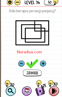 Ada Berapa Persegi Panjang Brain Test Level 74