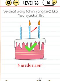 Selamat Ulang Tahun Yang ke-2 Eka YuK Nyalakn Lilin Brain Test Level 78