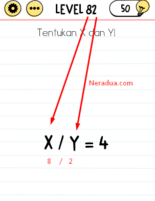 Tentukan X Dan Y! Brain Test Level 82