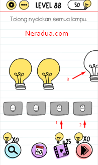 Tolong Nyalakan Semua Lampu Brain Test Level 88