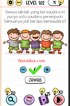 Semua Laki-laki Yang Bersaudara Ini Punya Satu Saudara Perempuan. Semuanya Jadi Berapa Bersaudara? Brain Test Level 102