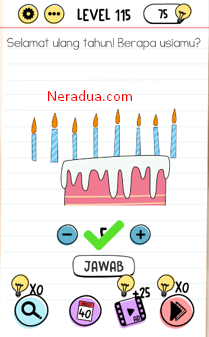 Selamat Ulang Tahun! Berapa Usiamu? Brain Test Level 115