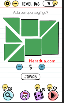 Ada Berapa Segitiga? Brain Test Level 146