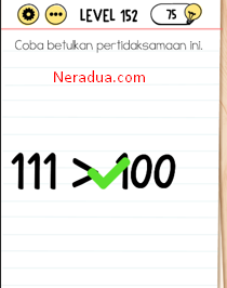 Coba Betulkan Pertidaksamaan Ini Brain Test Level 152