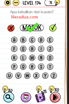 Apa Kebalikan Dari Kusam? Brain Test Level 174